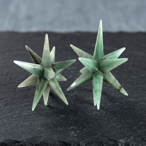 Étoile de Merkaba sculptée en agate œil de tigre naturelle à 12 points, cristal de guérison, décoration intérieure - Product Image 3