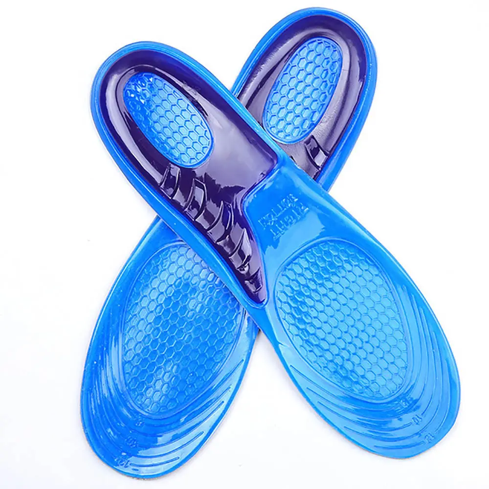 सिलिकॉन गैर पर्ची जेल नरम खेल जूता धूप में सुखाना मालिश Insoles