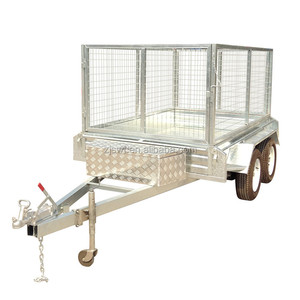 8x5 caja de <span class=keywords><strong>remolque</strong></span> de 3500kg GVW <span class=keywords><strong>2</strong></span> del coche <span class=keywords><strong>remolque</strong></span> del eje portador con 1000mm jaula de malla - Product Image 4