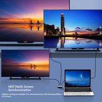 Station d'accueil 8 ports multifonction avec lecteur de carte SD et ports USB Type-C pour transfert de données - En stock