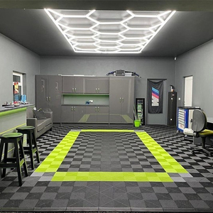 SUEZ Factory personalizzato LED dettaglio luce esagonale decorazione di illuminazione per autolavaggio freddo bianco emvia per ufficio officina - Product Image 5