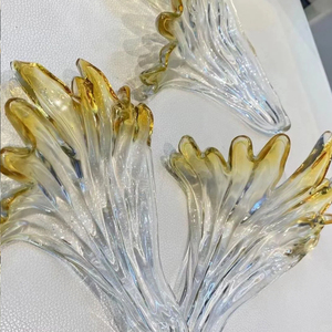 Design moderne professionnel or éclairage lustre pendentif hauteur réglable verre hôtel salle à manger lampe érable <span class=keywords><strong>chou</strong></span> forme - Product Image 5