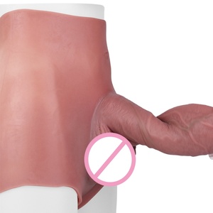SXXY Silicone Realistic Large Thick Hollow <b>Dildo</b> With Boxer Shorts Silicone Panties Penis Sleeve Cock Extender Sex Toys for Men - Product Image 4