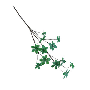 Flores Artificiales de Seda, Hojas Verdes de 88 cm, Ecológicas, Frescas y Sencillas, Decoración para el Hogar con Forma de Campana Japonesa, Suaves - Product Image 5