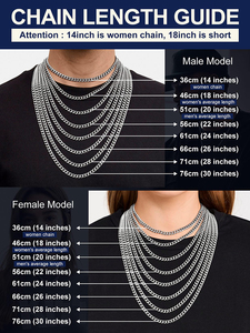 3Mm/6Mm/9Mm/12Mm Miami Lề Đường Cuba Liên Kết Chuỗi Cho Nam Giới Phụ Nữ, 316L Thép Không Gỉ/18K Vàng/Đen Mạ Mens Đồ Trang Sức Hip Hop - Product Image 6