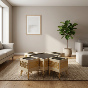 Conjunto de Sala de Estar Tradicional Árabe Majlis |   Tela Plegable Extensible Modular |   Personalizable |   Envío Gratuito a Todo el Mundo |   Muebles - Product Image 3
