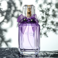 ZUOFUN Parfum pour femme en gros, violet, doux, romantique, élégant, eau de toilette, parfum floral, flacons en verre
