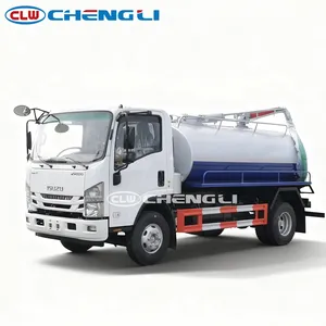 Camion d'aspiration des eaux usées 4x2 Isuzu 6m³ à forte performance avec capteur de niveau d'eau automatique à vendre - Product Image 1
