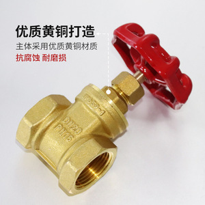 วาล์วประตูทองเหลือง Kangweishen DN20 PN16 ขนาด 1 1/2 นิ้ว แบบประตูเดี่ยว สำหรับตัดน้ำ - Product Image 2