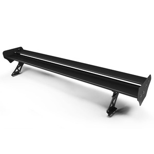 CRASTP Rear Spoiler Double <b>Deck</b> Aluminum Alloy Matte Finish For Trunk Mounting - Product Image 5