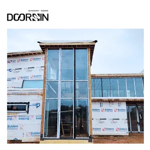 Modern European Design Impact-Resistant Double Tempered Glass Aluminium Windows Large Glass Fixed Open Villas Aluminum Alloy