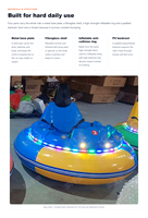 Voiture tamponneuse électrique gonflable pour enfants, équipement de parc d'attractions commercial avec LED, autonomie de 9 heures