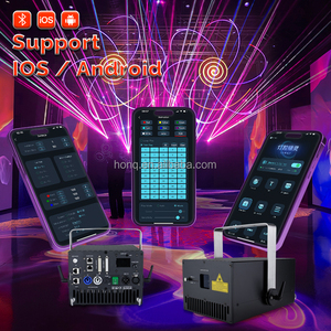 Mạnh Mẽ Đầy Đủ Màu Sắc Bầu Trời 6W RGB Ứng Dụng Điện Thoại Chỉnh Sửa DMX Thanh DJ Câu Lạc Bộ Đêm Vũ Trường Đám Cưới 3D Hoạt Hình Ánh Sáng Laser - Product Image 4