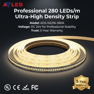 High Density 280LEDs/m Led <b>Strip</b> Light 24V SMD 2216 Single Row High Brightness Flexible LED Light <b>Strip</b> for Furniture - Product Image 1