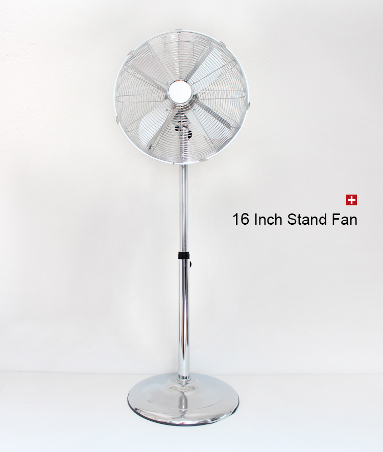 16 Inch 18 Inch Metal Retro Floor Fan Copper Color Metal Body Strong Wind Stand Floor Fan Hot Sell Room Europe Market Floor Fan