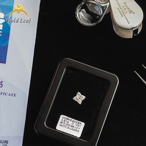 Diamantes Sueltos Cultivados en Laboratorio, Corte Trébol de Hoja de Oro, D VS1 VVS2, Piedras de Diamante Sueltas Hechas a Medida para Joyería - Product Image 2