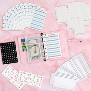 卸売カスタムa7ホログラフィックバジェットバインダープランナー現金詰めバインダー封筒付きデイプランナーカバーバインダーノートブック - Product Image 6