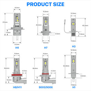 Bombilla LED para Faros Delanteros H1 H3, 90W Canbus, 10000LM, 3000K 4300K, Blanco, Sin Ventilador, H4 H7 H11 9005 9006, Luces LED para Auto, Camión, 12V 24V 48V - Product Image 3