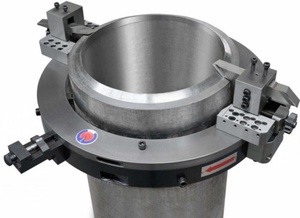 Machine à chanfreiner les tuyaux en acier OCE715 à grand diamètre, coupe-tuyaux à montage externe pour tubes de 22 à 28 pouces - Product Image 6