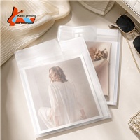 Sacs en papier glassine translucide personnalisés, enveloppes d'emballage givrées écologiques, pochettes plates en papier ciré pour cartes photo