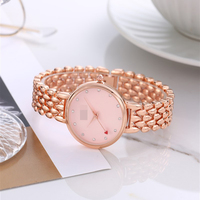 Montre-bracelet à quartz pour femme, modèle senior, tendance, avec diamants