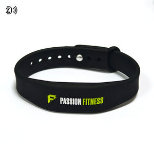 Pulsera de control de acceso RFID con logotipo personalizado, pulseras de silicona ajustables <span class=keywords><strong>MIFARE</strong></span> Classic 1K NFC de 13,56 MHz - Product Image 4
