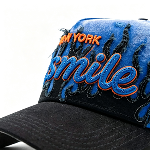 Casquette de baseball à 5 panneaux brodée sur mesure avec découpe flamme, pour hommes et femmes, <span class=keywords><strong>en</strong></span> coton délavé à l'acide, casquettes originales de la marque Drops - Product Image 2