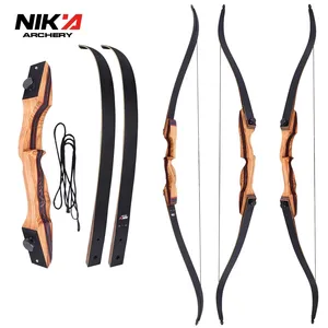 Nika Archery Spark Hunting Takedown Bow Wooden Riser Laminated Limbs Recurve Bow 62" 64"