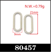 Sujetador personalizado duradero de muchos colores, hebilla frontal de Metal, cierre de Bikini de 21mm, venta al por mayor, sujetador de aleación de Zinc, accesorio de Hardware
