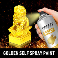Prix bon marché peinture en aérosol or à base de solvant peinture en aérosol effet or brillant