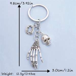 Accesorios <span class=keywords><strong>de</strong></span> Halloween esqueleto fantasma garra Horror llavero creativo mochila colgante accesorios llavero - Product Image 3