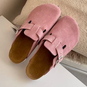 Zuecos de Cuero Genuino Bken Cerrados y Planos, Suaves, Transpirables, Resistentes al Calor, con Soporte de Arco, para Otoño e Invierno, Venta al por Mayor - Product Image 1