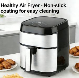 Nouvelle Conception 2026 Friteuse à Air Électrique Classique à Contrôle Numérique avec Revêtement en Silicone Capacité 6.1-8.0L pour Usage Domestique et Hôtelier - Product Image 6