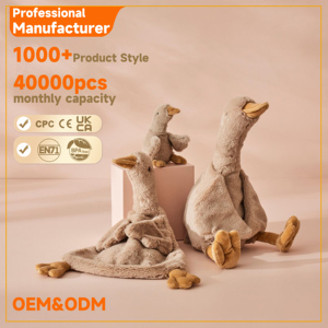 Manta de Peluche Ecológica Teñida para Bebé, Suave y Segura, con Cabeza de Pato Adorable, Juguete para Cuna de Recién Nacido, Regalo para Baby Shower - Product Image 5
