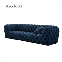 Canapé Chesterfield en tissu moderne de luxe italien à trois places, collection 2020, vente chaude, usine de Foshan, pour salon