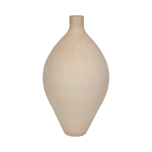 Vaso decorativo in vetro con rigature verticali per soggiorno, camera da letto, ufficio, decorazione da tavolo - Product Image 3
