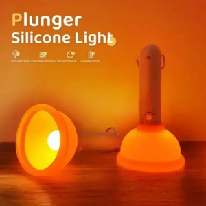 Wholesale Funny Toilet Plunger Shape Night <b>Light</b> Home Bedroom Stepless Dimming <b>Sleeping</b> Lamp USB Rechargeable Tricky Decor Gift - Product Image 6