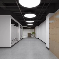 Suspension circulaire industrielle en fer massif, style moderne, pour bureau, centre commercial, cybercafé, salle de sport, boutique, comptoir de bar, 6000K