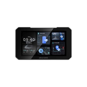 Tela Carplay Sem Fio de <span class=keywords><strong>5</strong></span> polegadas para Motocicleta, Navegador <span class=keywords><strong>GPS</strong></span> à Prova d'Água com Espelhamento e <span class=keywords><strong>Android</strong></span> Auto, 2 Câmeras HD, DVR E5, TPMS - Product Image 2