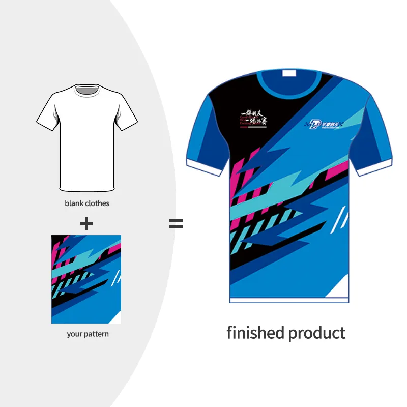 Benutzer definierte Sublimation T-Shirts 100% Polyester Sublimation T-Shirt Druck