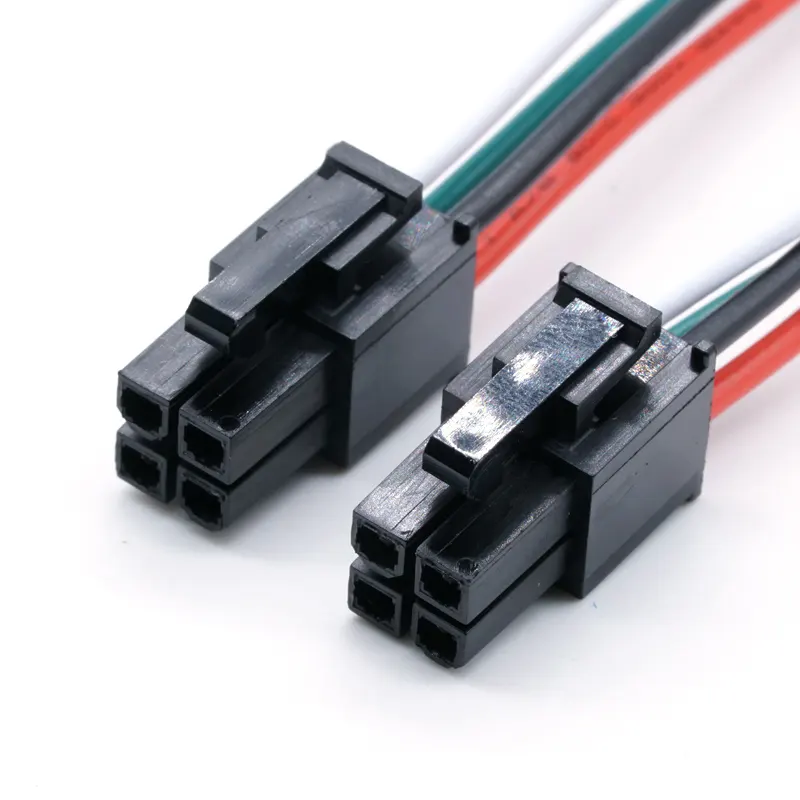 Wavelink 빠른 반점 납품 Molex 2 * 2pin 4.2mm 4 핀 양측 Ul1007 20awg 철사 마구