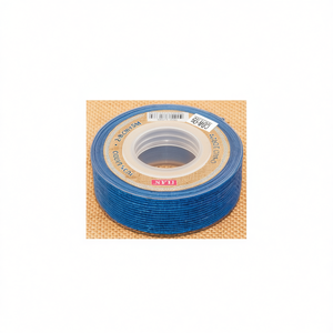 Ruban en lin 3,8 cm x 5 m, couleur bleue, pour artisanat et emballage - Product Image 1