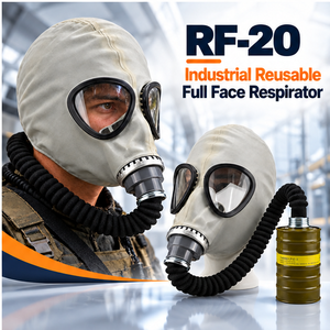 Máscara de Gas Industrial Reutilizable con Cartucho de Filtro para Vapores Orgánicos, Protección Química Contra Polvo y Gases Nocivos - Product Image 1