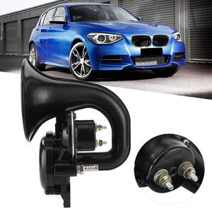 Klaxon Escargot Universel Noir <span class=keywords><strong>Fanfare</strong></span> 12/24V 120dB Air <span class=keywords><strong>Trompette</strong></span> pour Voiture Camion Bus Van Train - Product Image 5