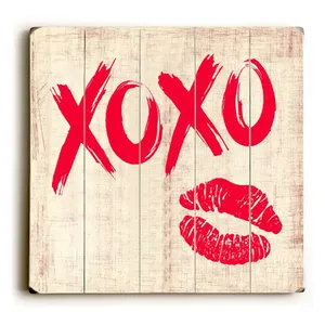 Holz XOXO Zeichen Liebe Tischplatte Zeichen Liebe dich mehr Rustikale dekorative Zeichen Herz Valentinstag Dekor Holzblöcke für Home Table
