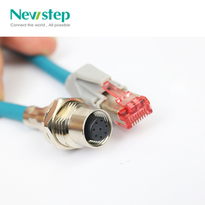 Conector M12 <span class=keywords><strong>de</strong></span> 4 Pines con Código A a Conector Ethernet <span class=keywords><strong>RJ45</strong></span>, <span class=keywords><strong>Cable</strong></span> Profinet CAT5e, Ethernet Industrial Ethercat - Product Image 5