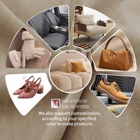 Hochwertige Mikro faser Wildleder Synthetisches Nubuk-PVC-Leder Umwelt freundliche kratz feste Kunstleder stoffe für Taschen sofa Upgrades