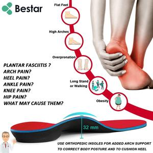 Plantillas de soporte de arco Bestar sobre plantillas de zapatos de alivio de pronación plantillas ortopédicas para hombres y mujeres plantillas anatómicas para zapatos - Product Image 5