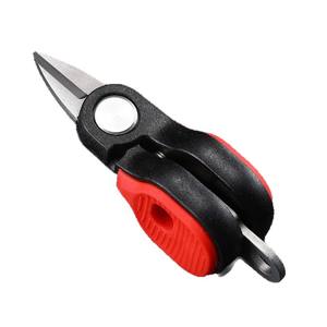 กรรไกรตัดสายเบ็ดตกปลาขนาดเล็ก สแตนเลส สีแดงและสีดำ สำหรับตัดสายคาร์บอน ไนลอน และตะกั่ว - Product Image 1