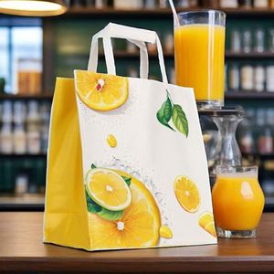 Eco Friendly Custom Paper <b>Bags</b> for Leafy Greens Vegetables Large Green Food Packaging Paper <b>Bags</b> - Product Image 4